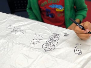 思いを込めた熱気球